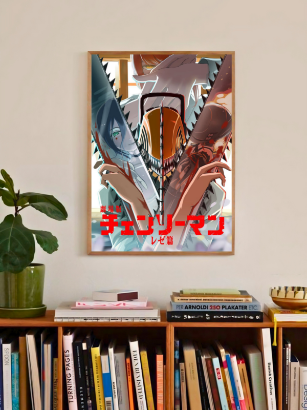 Chainsaw Man | Chainsaw of Chaos | Modern Horror Poster