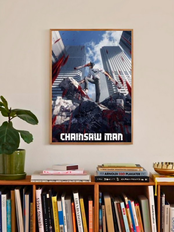 Chainsaw Man | Chainsaw of Chaos | Modern Horror Poster