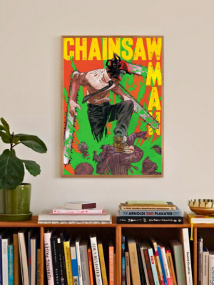 Chainsaw Man | Chainsaw of Chaos | Modern Horror Poster
