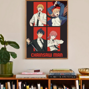 Chainsaw Man | Chainsaw of Chaos | Modern Horror Poster