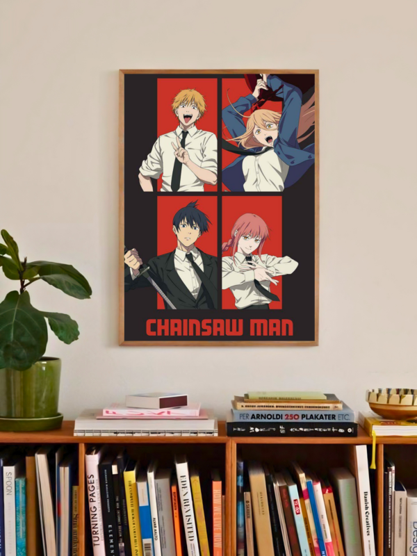 Chainsaw Man | Chainsaw of Chaos | Modern Horror Poster