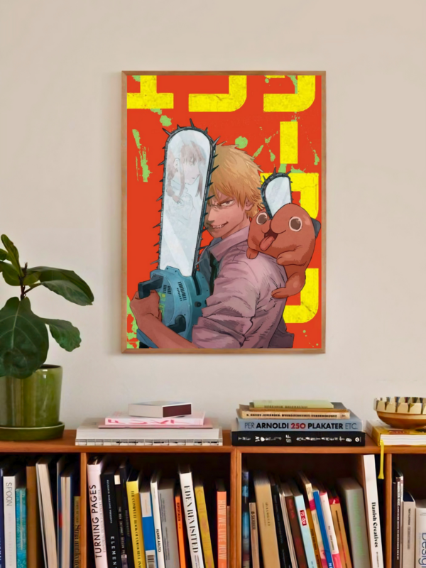 Chainsaw Man | Chainsaw of Chaos | Modern Horror Poster