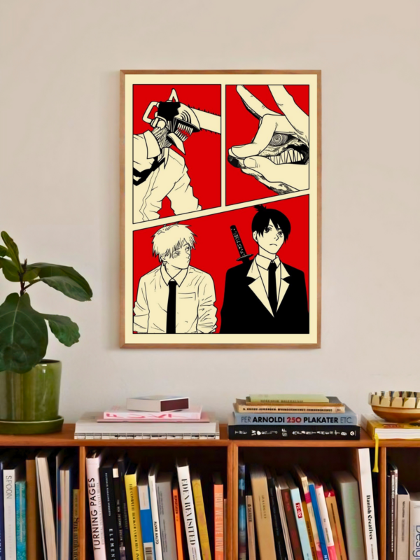 Chainsaw Man | Chainsaw of Chaos | Modern Horror Poster