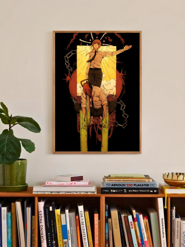 Chainsaw Man | Chainsaw of Chaos | Modern Horror Poster