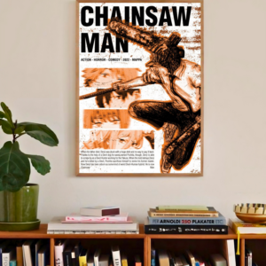 Chainsaw Man | Chainsaw of Chaos | Modern Horror Poster