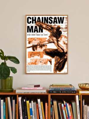 Chainsaw Man | Chainsaw of Chaos | Modern Horror Poster