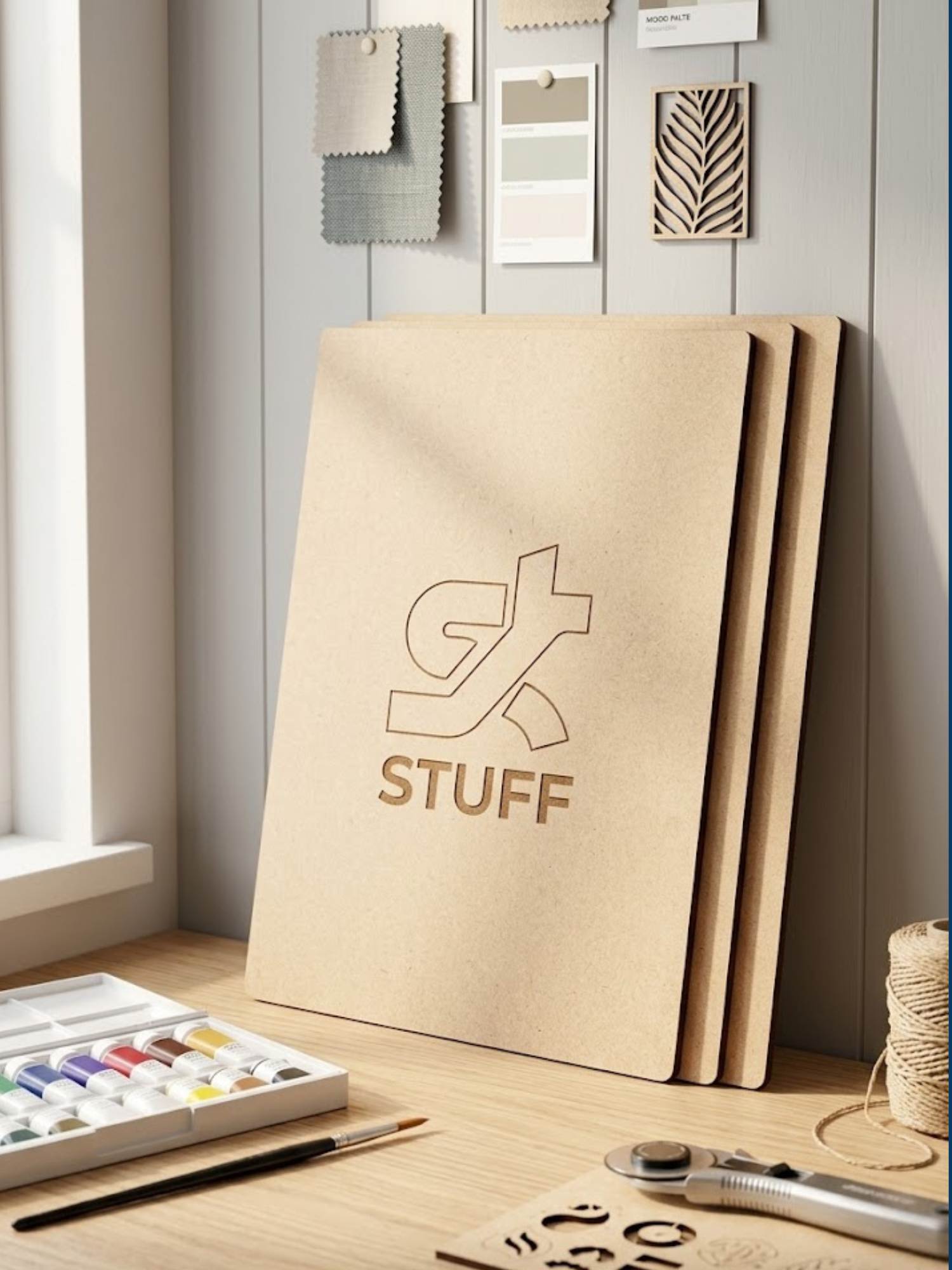 MDF Wooden Poster Board — A3