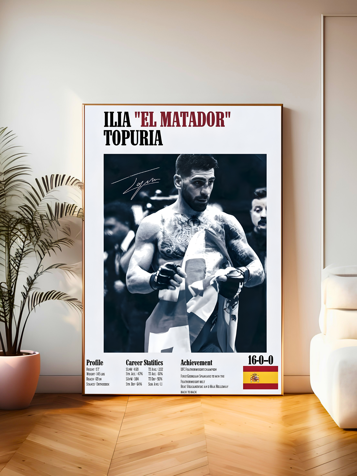 UFC & Boxing | Blood, Sweat, and Iron | Combat Edition Poster