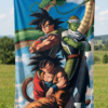 Dragon Ball-Z Tapestry hung on bedroom wall
