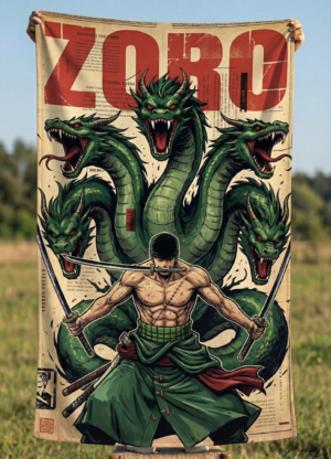 Zoro Hydra Tapestry - One Piece Wall Art