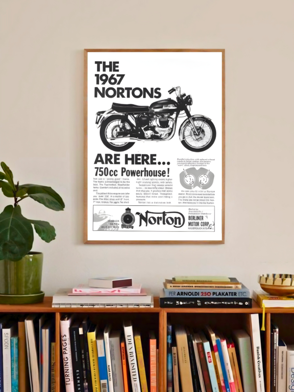 1967 Nortons | Cars & Bikes | Automotive Poster