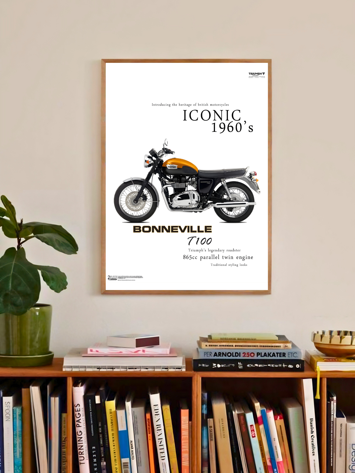 Banneville T100 | Cars & Bikes | Automotive Poster 1 Banneville T100 | Cars & Bikes | Automotive Poster