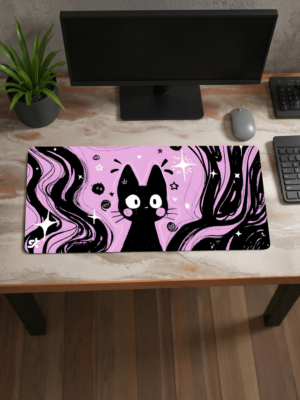 Cat in the Pink Mousepad