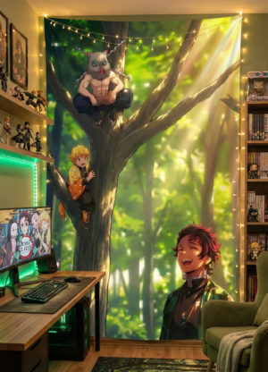 Demon Slayer Trio Tapestry 1