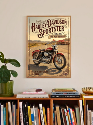 HD Sportster | Cars & Bikes | Automotive Poster