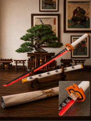 Rengoku LED Katana Sword - Light-Up Flame Hashira Replica