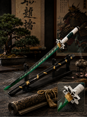Sanemi Wooden Katana Sword - Demon Slayer Replica