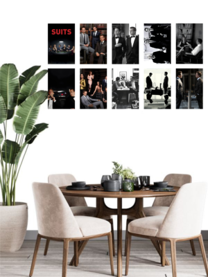 Suits TV series poster set of 10 - A5 wall art collection