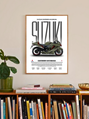 Suzuki GSX1300R Hayabusa | Cars & Bikes | Automotive Poster