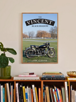 Vincent Black Shadow poster - automotive wall art print