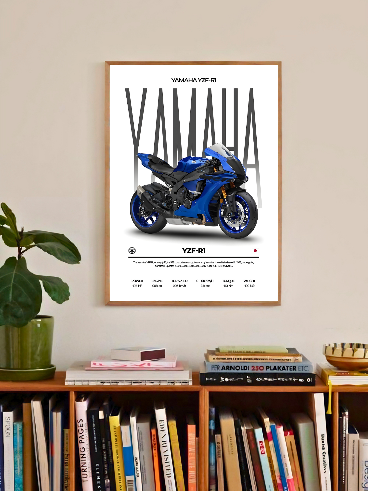 Yamaha YZF-R1 | Cars & Bikes | Automotive Poster 1 Yamaha YZF-R1 | Cars & Bikes | Automotive Poster
