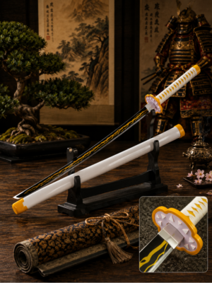 Zenitsu Wooden Katana Sword - Thunder Breathing Replica